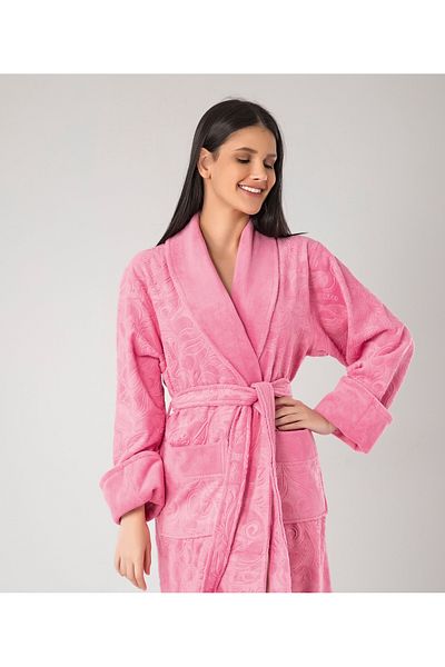 Nuşa Μπουρνούζι από βαμβακερό Jacquard Bambo Cold Print