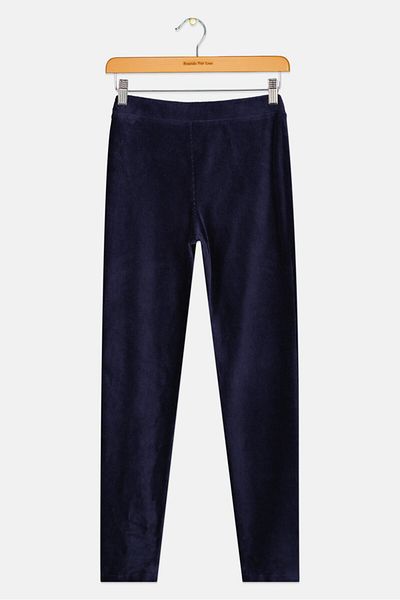 GAP بنطلون مخملي سهل الارتداء للبنات، أزرق داكن