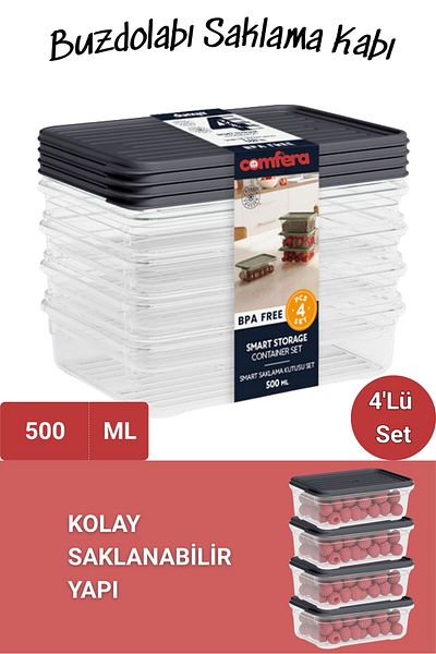 BAGER MARKET حاويات فرشاة 500 مل بأربعة ألوان، يمكن استخدامها في مقعد تنظيم السطح والمطبخ البارد.