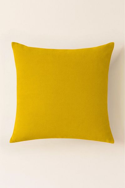 Luvora Home Luna Series Velvet Textured Throw Pillow Cover - Dark Yellow
