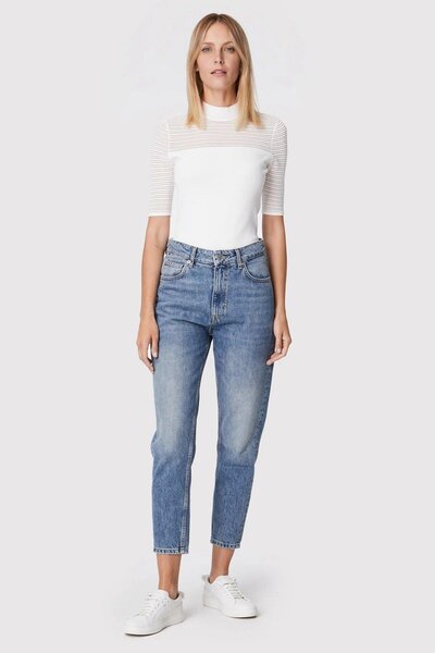 HUGO Kadın Örme Bluz Beyaz