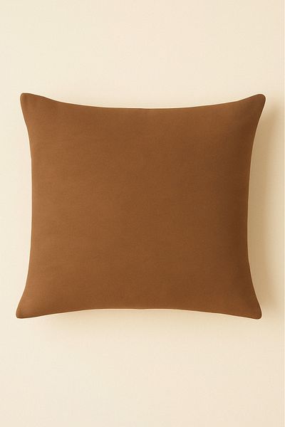 Luvora Home Luna Series Velvet Textured Throw Pillow Cover - Milky Brown