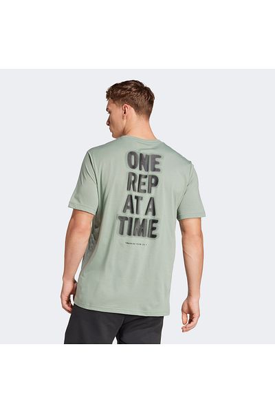 adidas Μπλουζάκι Climacool One Rep At A Time Graphic Erkek Yeşil Antrenman