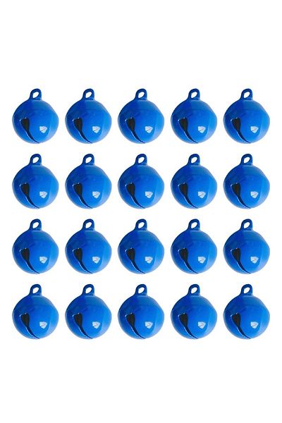 OZN AKSESUAR Dark Blue Color Handle Bell, Bell, Leash Bell, Amigurumi Bell 14 mm (20 Pieces)