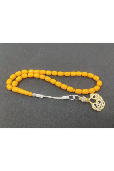 İskeçe Tesbih Şevket Alkan Usta Eseri Gümüş Kazaz Püsküllü Rengin Zirvesi Alm...