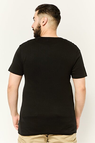 French Connection Men 3 Pack Crew Neck Short Sleeve Brand Logo T-Shirt, Black