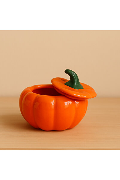 Olse Kapaklı Bal Kabağı Dekorasyon Obje Biblo