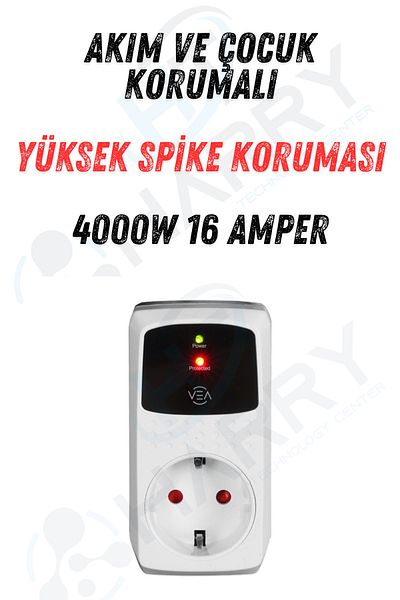 harry High Voltage Socket - 4000W Overcurrent and Child Protection