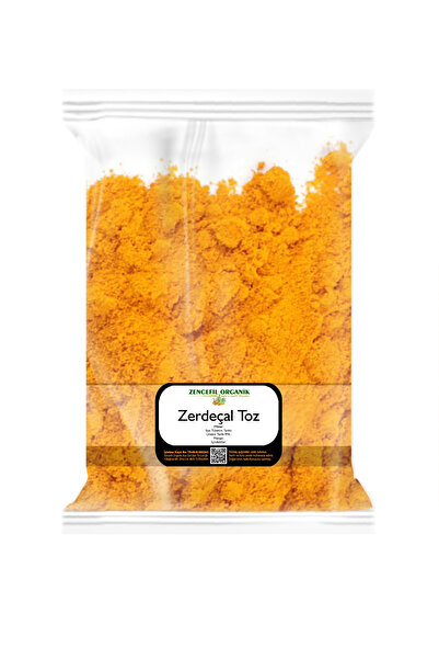 Zencefil Organik Toz Zerdeçal A Kalite 500 Gr. Zerdeçal Tozu Öğütülmüş Zerdeçal 0,5 Kg.