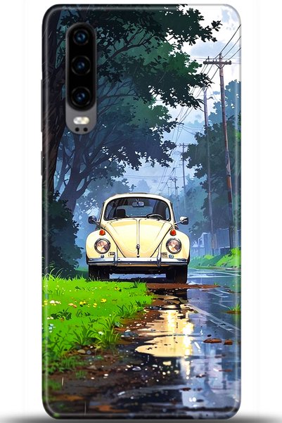 Noprin Huawei P30 Case Hd Printed Case - Happiness Series 5562