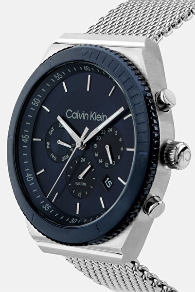 Calvin Klein Men 25200305 Chronograph Quartz Watches 44 mm, Blue