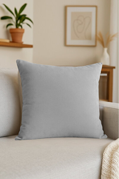 Luvora Home Luna серия кадифена калъфка за възглавница - светло сива