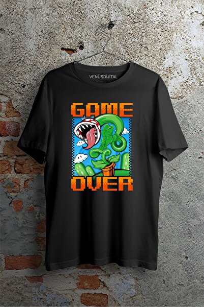 venüsdijital Game Over Mario dizajn majica