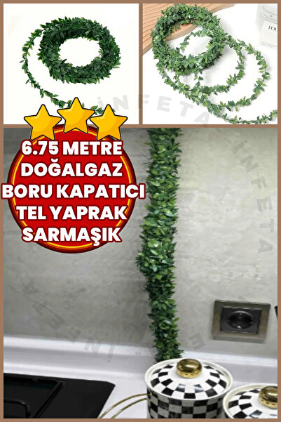 İnfeta 6,75 metara žica, listovi, ukrasna traka za gasovod, veštačka kruna, b...