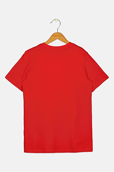 Puma Kids Boy Sportswear Fit Short Sleeves Outdoor T-shirt, Red