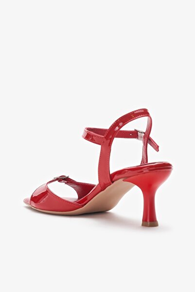 Louis Cardy Osso Kırmızı Rugan Hakiki Deri Kadın Topuklu Ayakkabı
