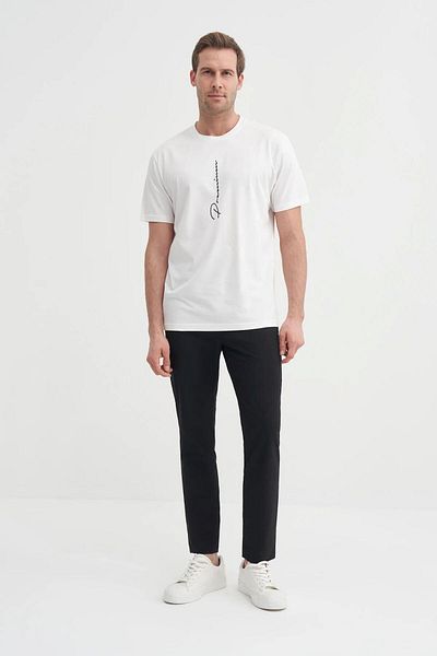 Cazador 4091 Ανδρικό T-Shirt με στάμπα με λαιμόκοψη