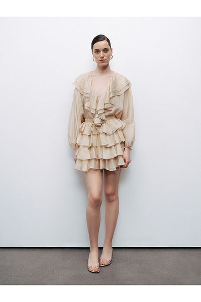 Nocturne Ruffle Mini Skirt