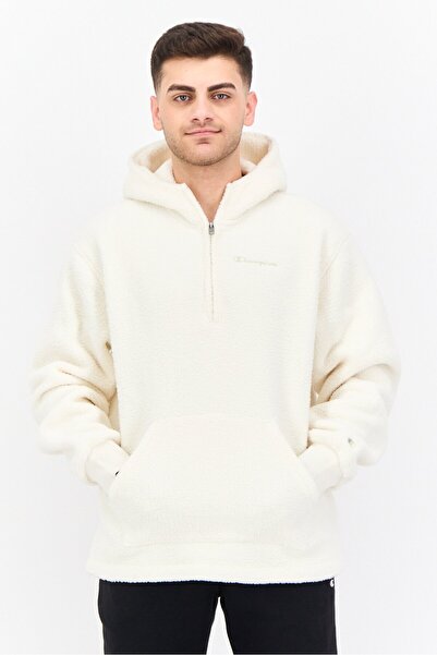 Champion جاكيت رجالي رياضي بأكمام طويلة للأنشطة الخارجية، لون أبيض فاتح