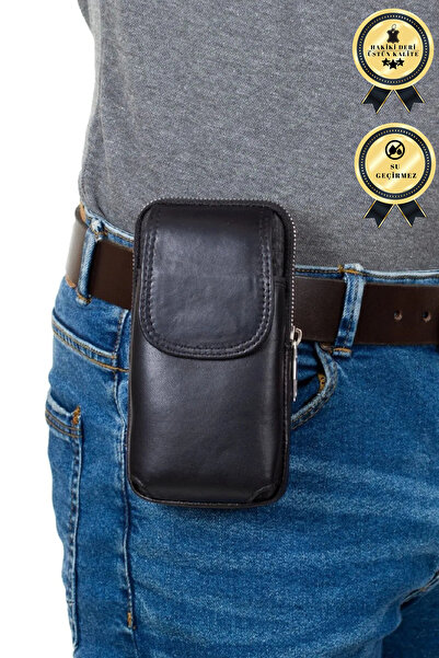 CERFF LEATHER CLUP Suport pentru telefon cu curea de umăr din piele naturală