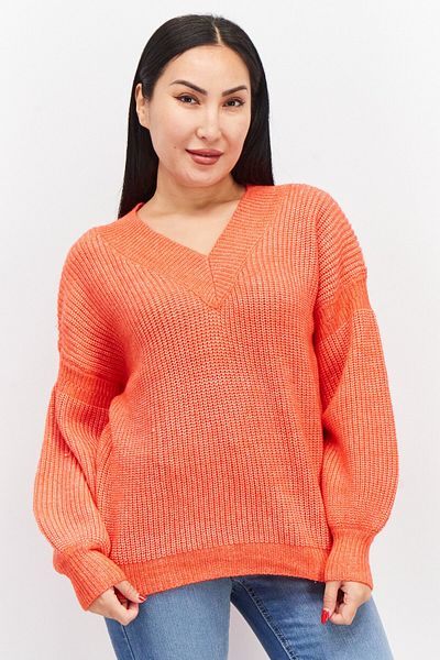 Asos Design Women V-neck Knitted Sweaters, Red