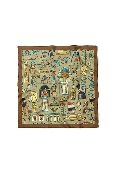 nehir eşarp وشاح باندانا بنمط مصري مقاس 50x50 سم
