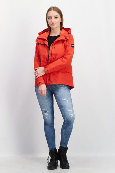Aigle Women Brand Logo Windbreaker Jacket, Red
