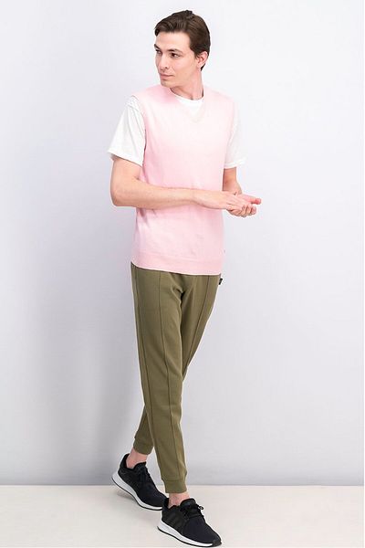 Liu Jo Men Maglia Gilet Knitted Sleeveless Vest, Pink