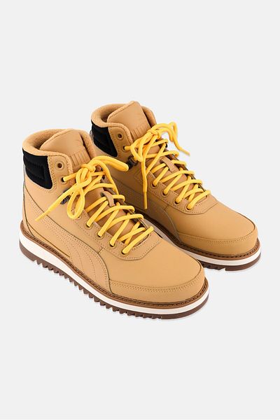 Puma Kids Boy Desierto V2 Cn Lace Up Outdoor Shoes, Tan Combo
