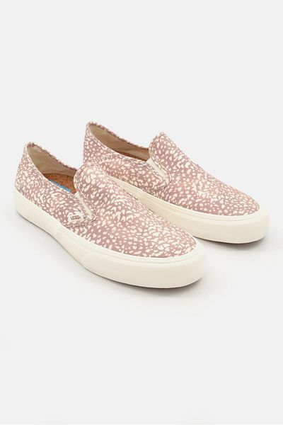 Vans Men Slip On Low Cut Skate Shoes, Beige