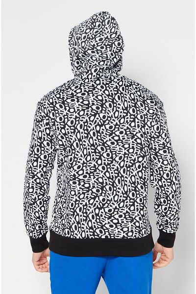 Michael Kors Men Hooded Allover Print Hoodie, White
