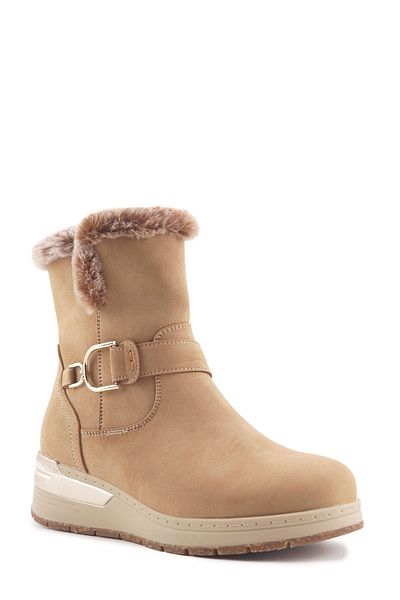 Travel Soft TRV2668.Z4PR Kamelfarbene Damenstiefel