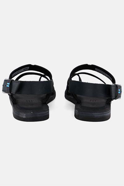 Toms Women Freya Adjustable Buckle Closure Leather Sandals, Black
