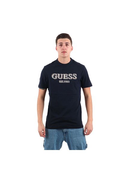 Guess Ss Cn Logo Tee Men's Black T-Shirt M5Gi07I3Z14-Jblk