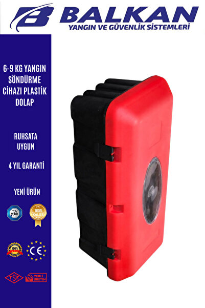 Balkan Ticaret 6-9 KG YANGIN SÖNDÜRME CİHAZI PLASTİK DOLAP