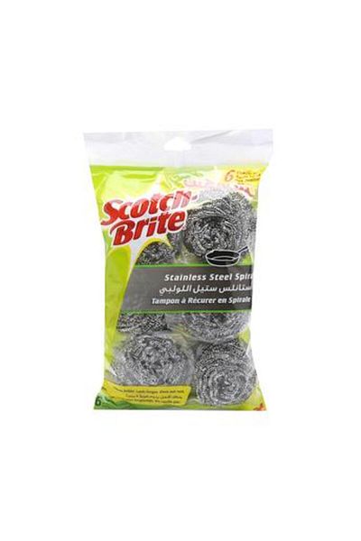 3M Scotch-Brite Stainless Steel Spiral (6 pcs)