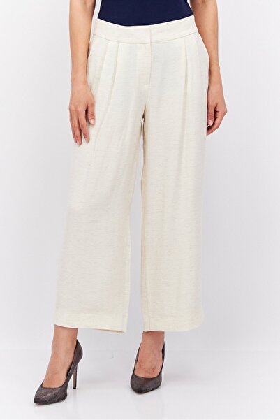 Esprit بنطلون نسائي واسع الساق، بيج