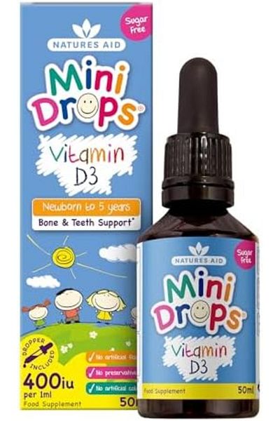 Natures Aid Vitamin D3 400Iu Drops, 50 ml
