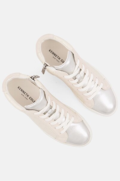 Kenneth Cole Women Lace Up Closed Toe Casual Shoes, Beige Combo