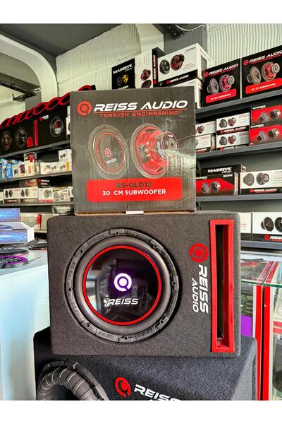 Reiss Audio Rs-GLD12 1400Wat 700W Rms L Port Kabinli IŞIKLI 30 Cm Subwoofer Bas