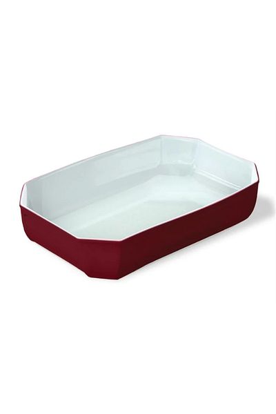 Pyrex طبق فرن أحمر مستطيل - 33x22x7 سم