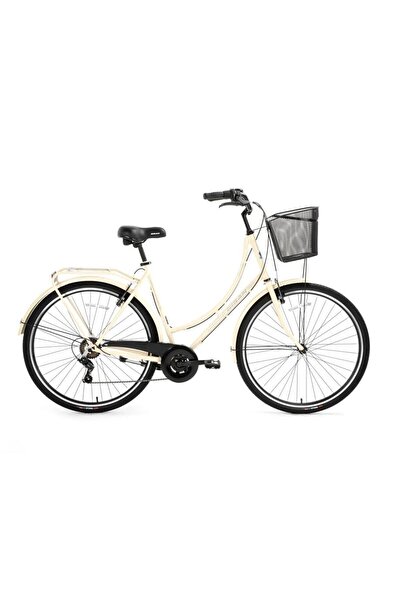 Bisan BİSAN PARADISE-23 KADIN ŞEHİR BİSİKLETİ 56CM V 28 JANT KREM SİYAH