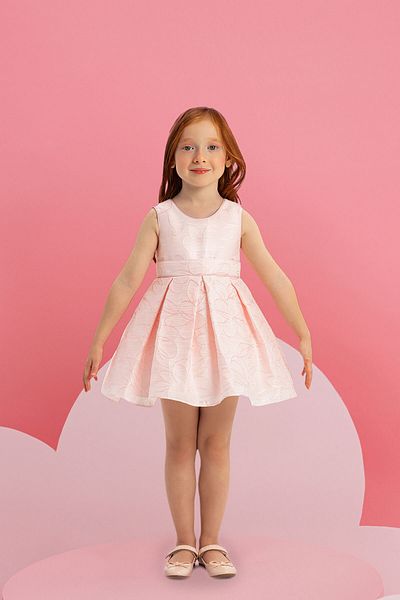 Pamina Floral Patterned Jacquard Baby Girl Dress