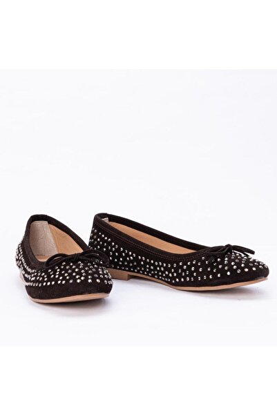 Gusse Γυναικείες μπαλαρίνες από γνήσιο δέρμα σουέτ Mahsunta 15124-2