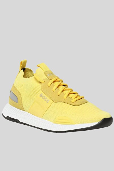 BOSS Footwear Titanium Run Erkek Bağcıklı Spor Ayakkabı Sarı