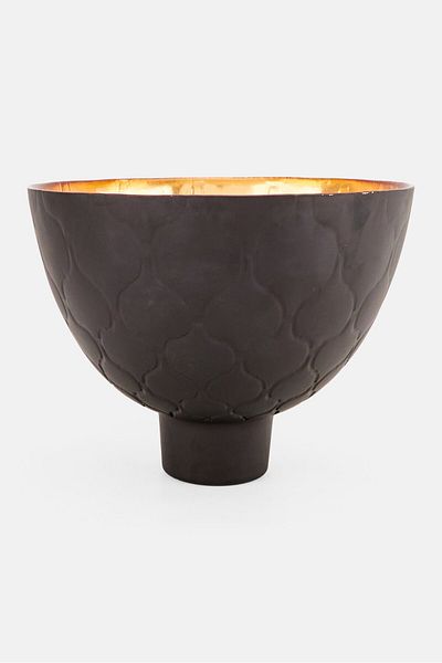 ARDA CAM Bowl Luna Cedar Shaped 20 H X 25 D Cm, Black