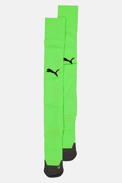 Puma Men 1 Pair Brand Logo Football Socks, Lime Green