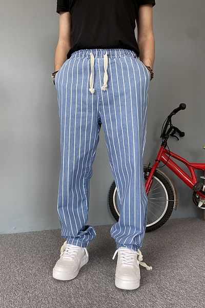 Alışveriş Sokağı Pantaloni de blugi Jogger cu dantelă