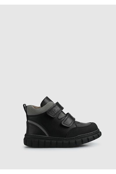 Kiddo Black Leather Boy's Boots