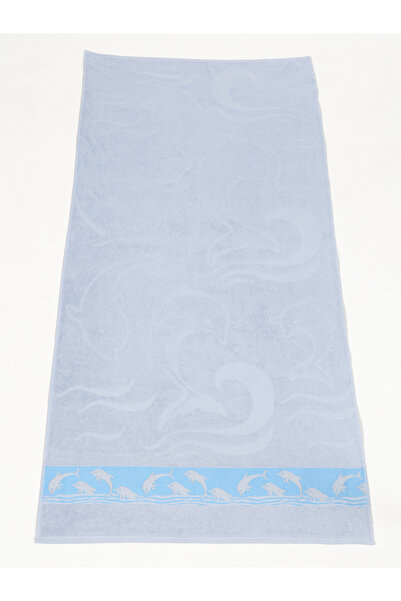 AİRYCOT Turkuaz Yunus Temalı Desenli 70x150 2'li Set Plaj/havuz/hamam/banyo Havlusu